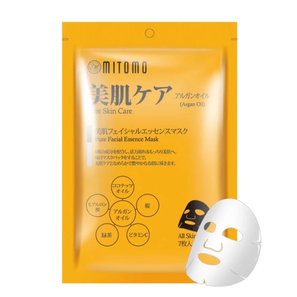 Mitomo премиальная маска для лица с аргановым маслом - 7 шт