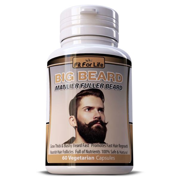 Биодобавка для роста бороды и усов Big Beard 60 капсул