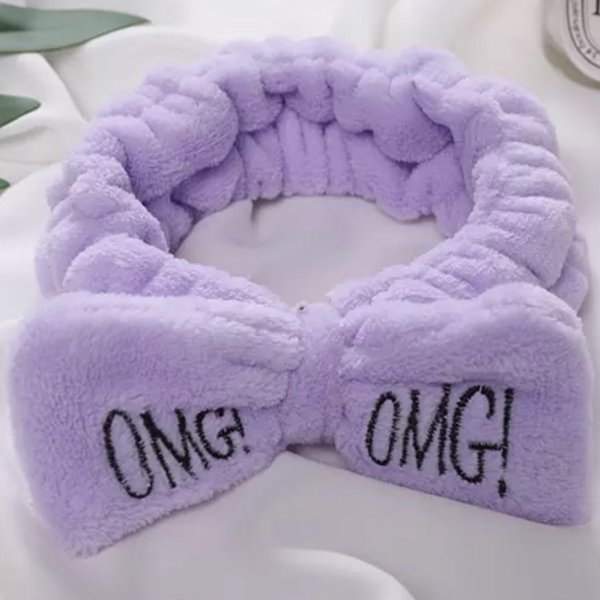 Сиреневая повязка для волос OMG mega hair band