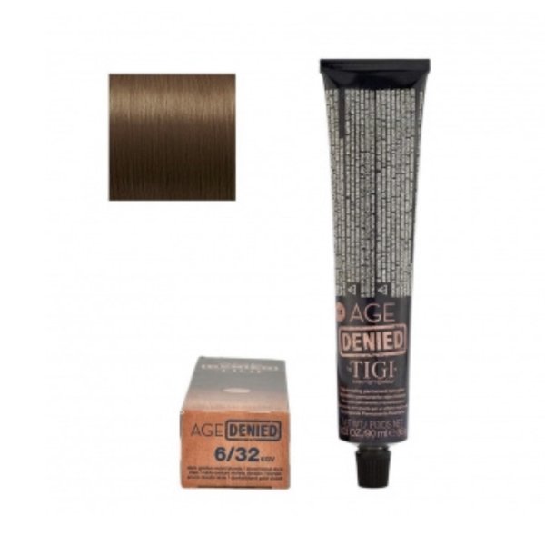 TIGI Copyright Colour Age Denied 6/32 Dark Golden Violet Blonde крем-краска для седых волос - 90 мл — изображение 2