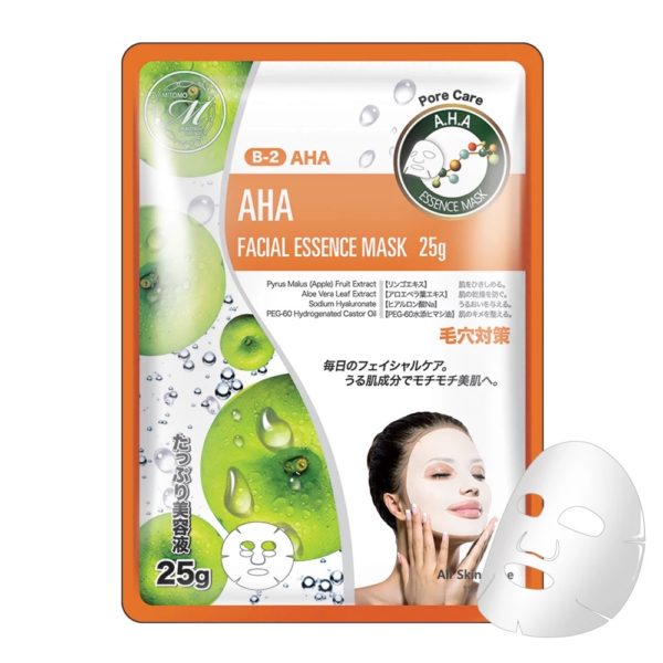 Тканевая маска для лица Mitomo AHA essence mask - 25 мл