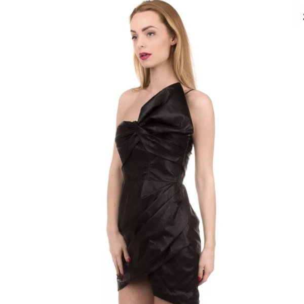 Черное короткое платье Pinko - 42 М — изображение 2