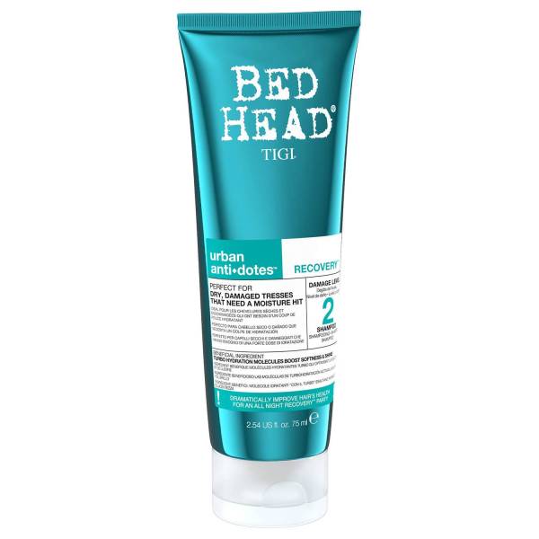 Шампунь для поврежденных волос уровень 2 TIGI Bed Head Urban Anti dotes 2 Recovery 75мл — изображение 3