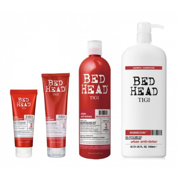 Шампунь для сильно поврежденных волос уровень 3 TIGI Bed Head Urban Anti dotes 3 Resurrection 250 мл — изображение 4