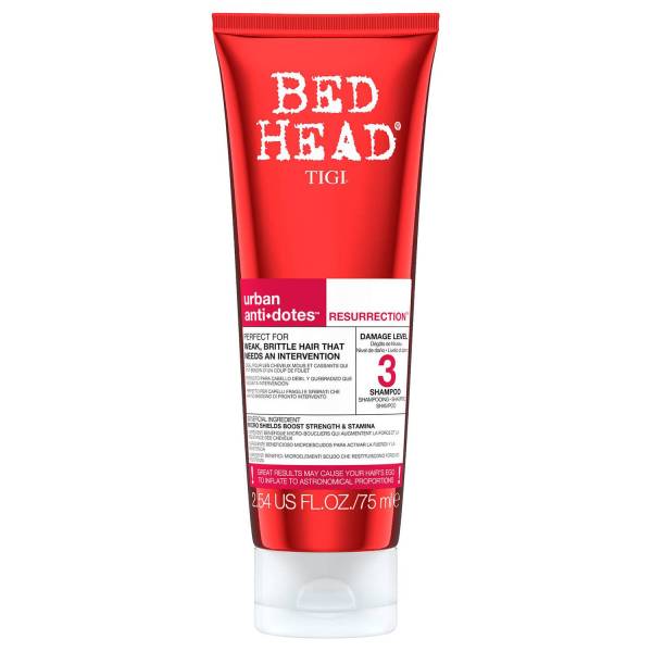 Шампунь для сильно поврежденных волос уровень 3 TIGI Bed Head Urban Anti dotes Resurrection 75 мл