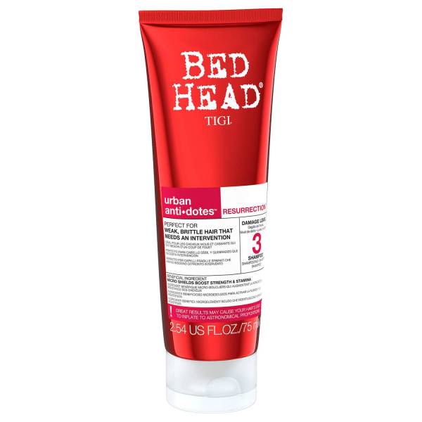 Шампунь для сильно поврежденных волос уровень 3 TIGI Bed Head Urban Anti dotes Resurrection 75 мл — изображение 2