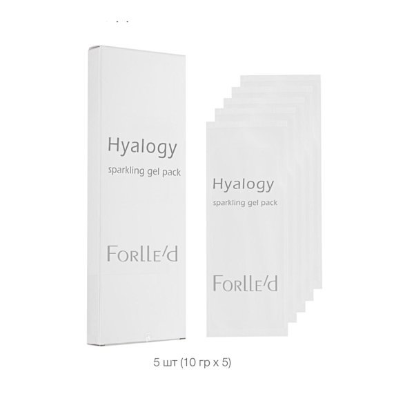 Forlled Hyalogy Sparkling gel pack Кислородная маска Форлед  5 шт