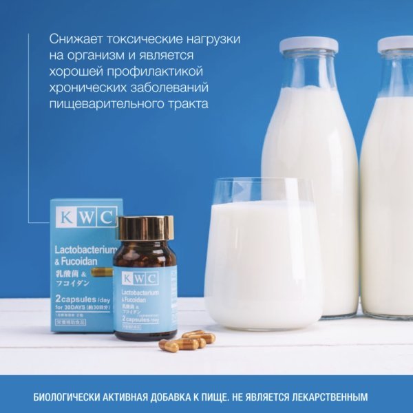 KWC Лактобактерии с фукоиданом на 30 дней