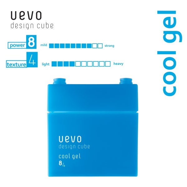 UEVO DESIGN CUBE COOL GEL  Гель для укладки волос сильной степени фиксации - 80 г — изображение 3