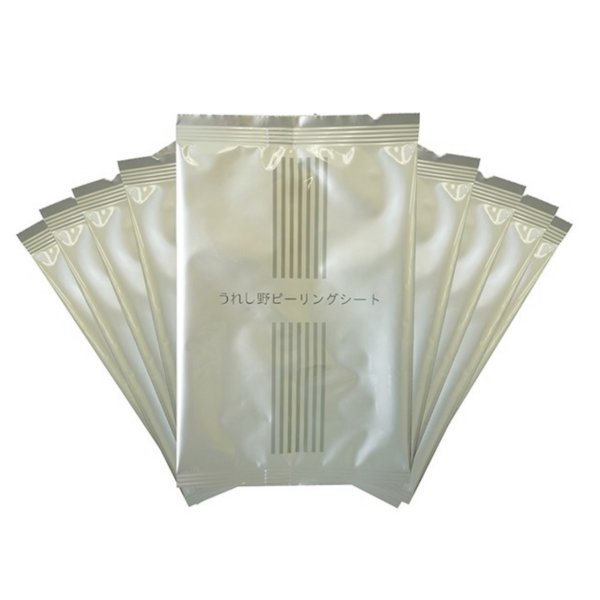 Пилинговые очищающие салфетки для лица и тела Peeling Sheet Ureshino lab - 10 шт по 7 мл