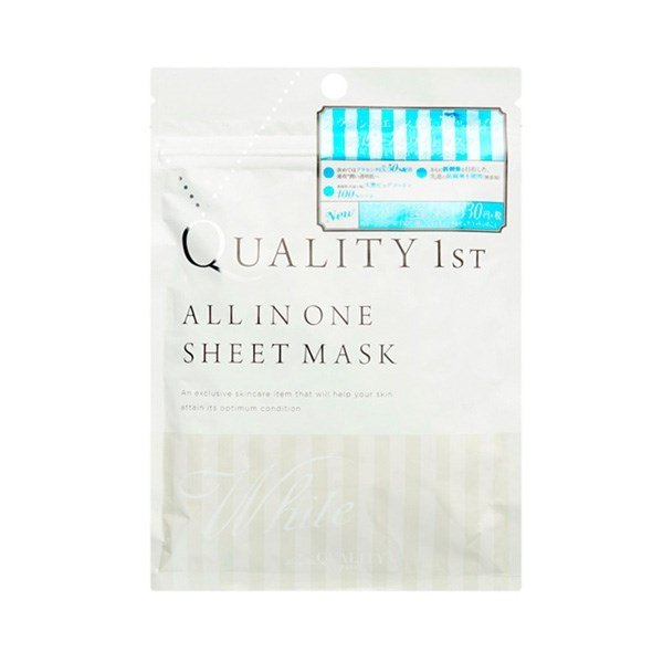 Quality 1st all in one sheet mask White антивозрастная Плацентарная маска 5 шт