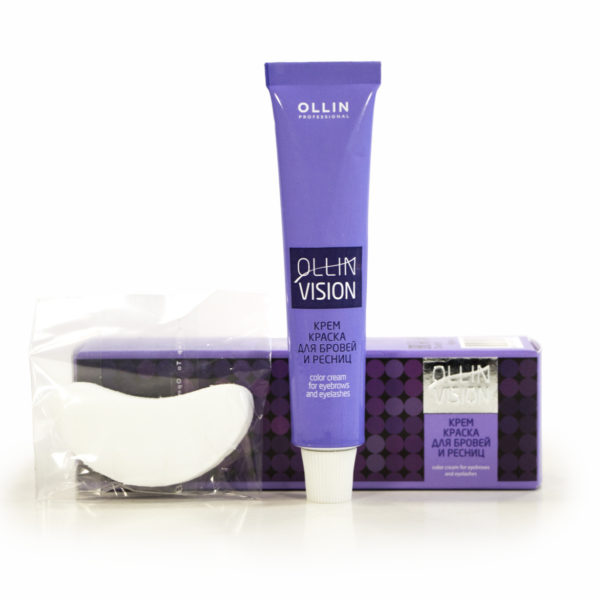 Ollin Vision Краска для окрашивания бровей и ресниц цвет коричневый - 20 мл