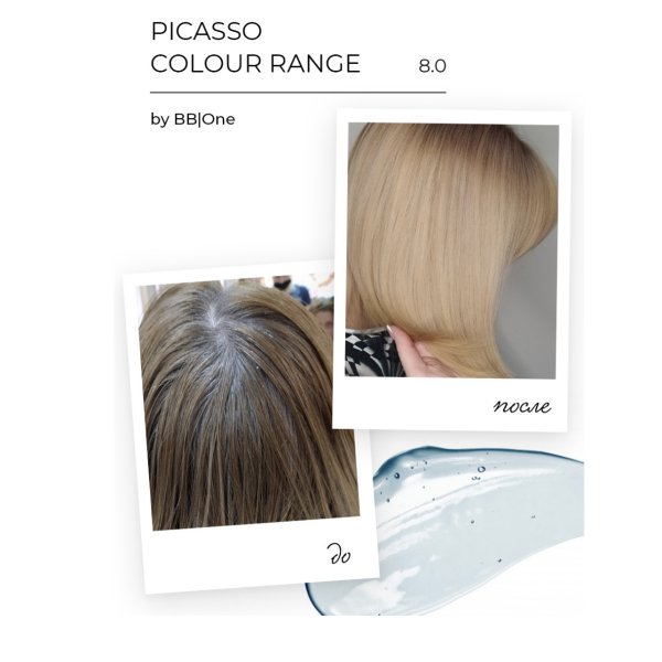 Перманентная крем-краска BBOne Picasso Colour Range 8.0 - 100 мл — изображение 4