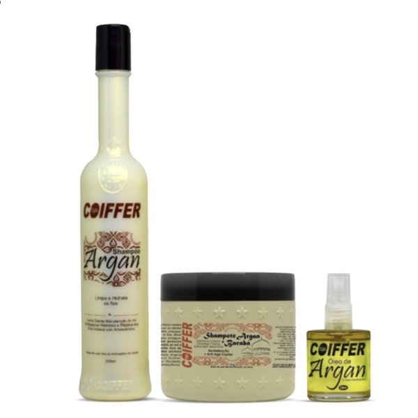 Шампунь для волос Coiffer Argan Limpa e Hidrata шаг 1 - 300 мл — изображение 4