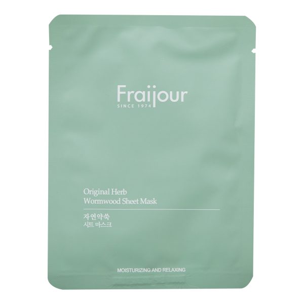 Evas Fraijour Original Herb Wormwood Sheet Mask тканевая маска для лица с полынью — изображение 8