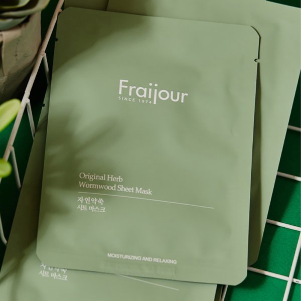 Evas Fraijour Original Herb Wormwood Sheet Mask тканевая маска для лица с полынью — изображение 10