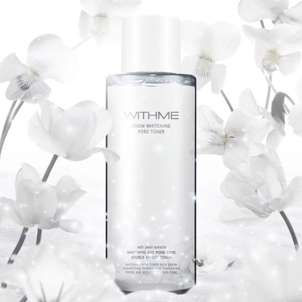 Evas Withme Осветляющий тонер для лица Snow Whitening Pore Toner 500 мл — изображение 4
