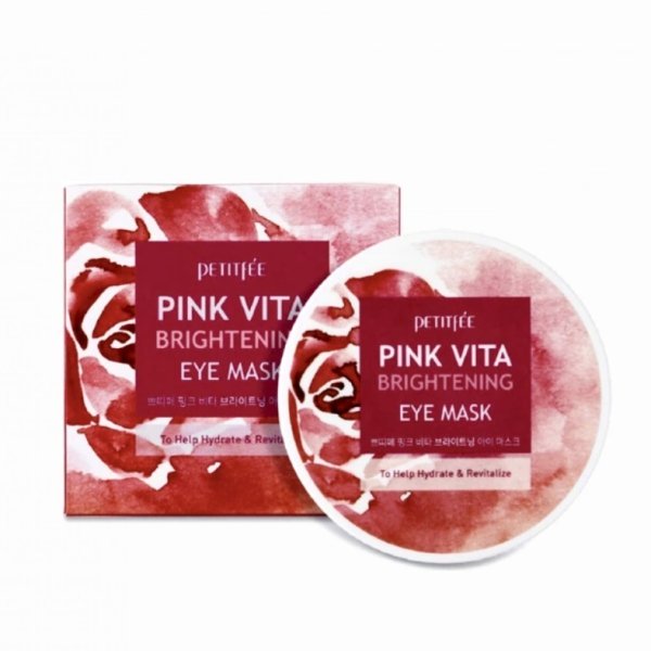 PETITFEE осветляющие патчи для глаз Pink Vita Brightening eye mask 60 шт