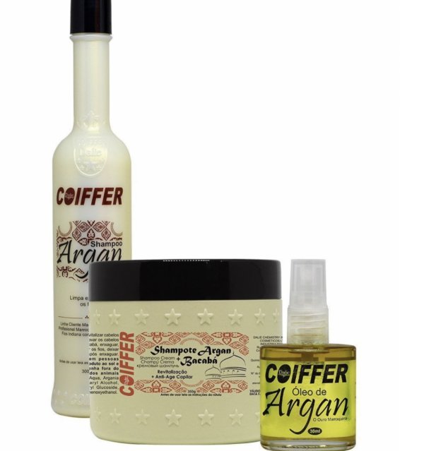 Шампунь для волос Coiffer Argan Limpa e Hidrata шаг 1 - 300 мл — изображение 5