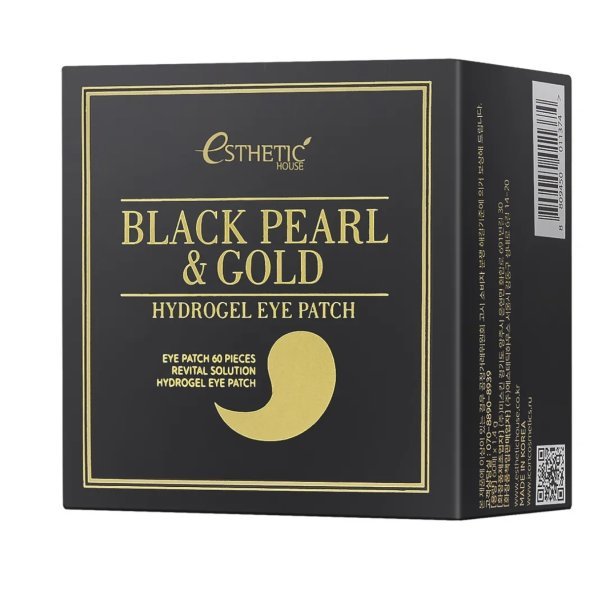 Esthetic House Гидрогелевые патчи Чёрный жемчуг с золотом Black Pearl&Gold eye patch — изображение 2
