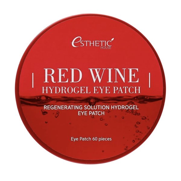 Esthetic House Гидрогелевые патчи Красное вино Red wine Hydrogel eye patch