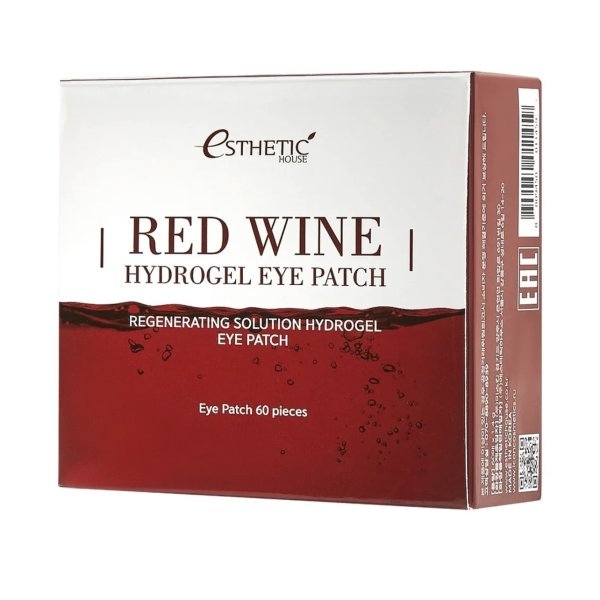 Esthetic House Гидрогелевые патчи Красное вино Red wine Hydrogel eye patch — изображение 5