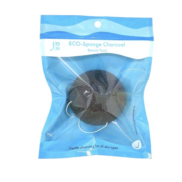 J:on Спонж конняку Древесный уголь ECO-Sponge Charcoal — изображение 4