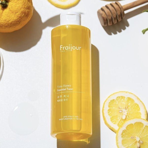 Evas Fraijour Yuzu Honey Essential Toner тонер для лица мандарин Юдзу и прополис 250 мл — изображение 5
