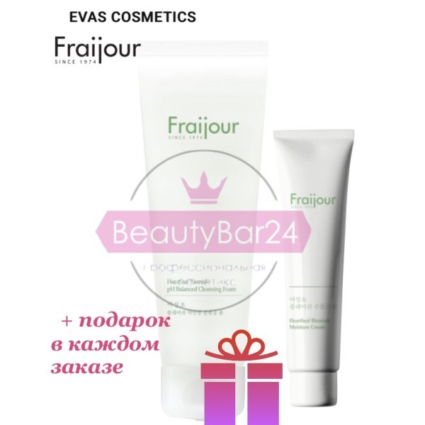 Evas Fraijour Heartleaf Blemish pH Balanced Cleansing Foam пенка для умывания Хаутюния