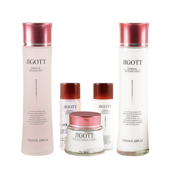 Jigott Гиалуроновый набор для лица essence moisture skin care 3set