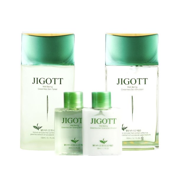 Jigott Джиготт мужской набор для лица с зеленым чаем