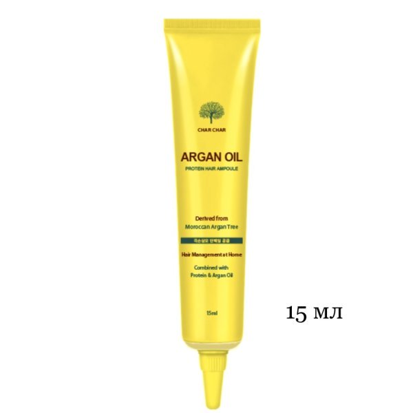 Evas Char Char аргановая сыворотка для восстановления волос Argan Oil Protein Hair Ampoule