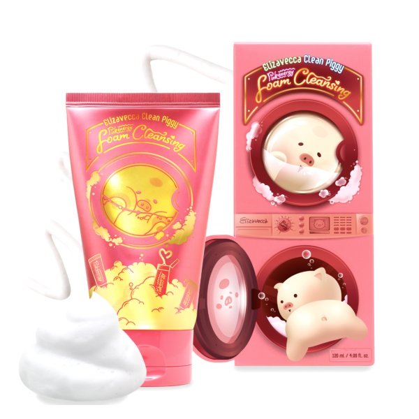 Elizavecca пенка для умывания Clean Piggy Pinkenergy Foam Cleansing